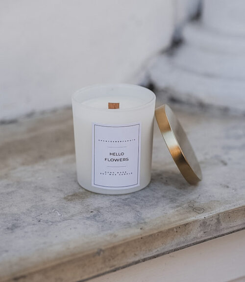 Świeca Sojowa Orange & Bergamote 180 ml z wieczkiem